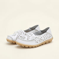 Women's Perforated Lace-Up Driving Loafer