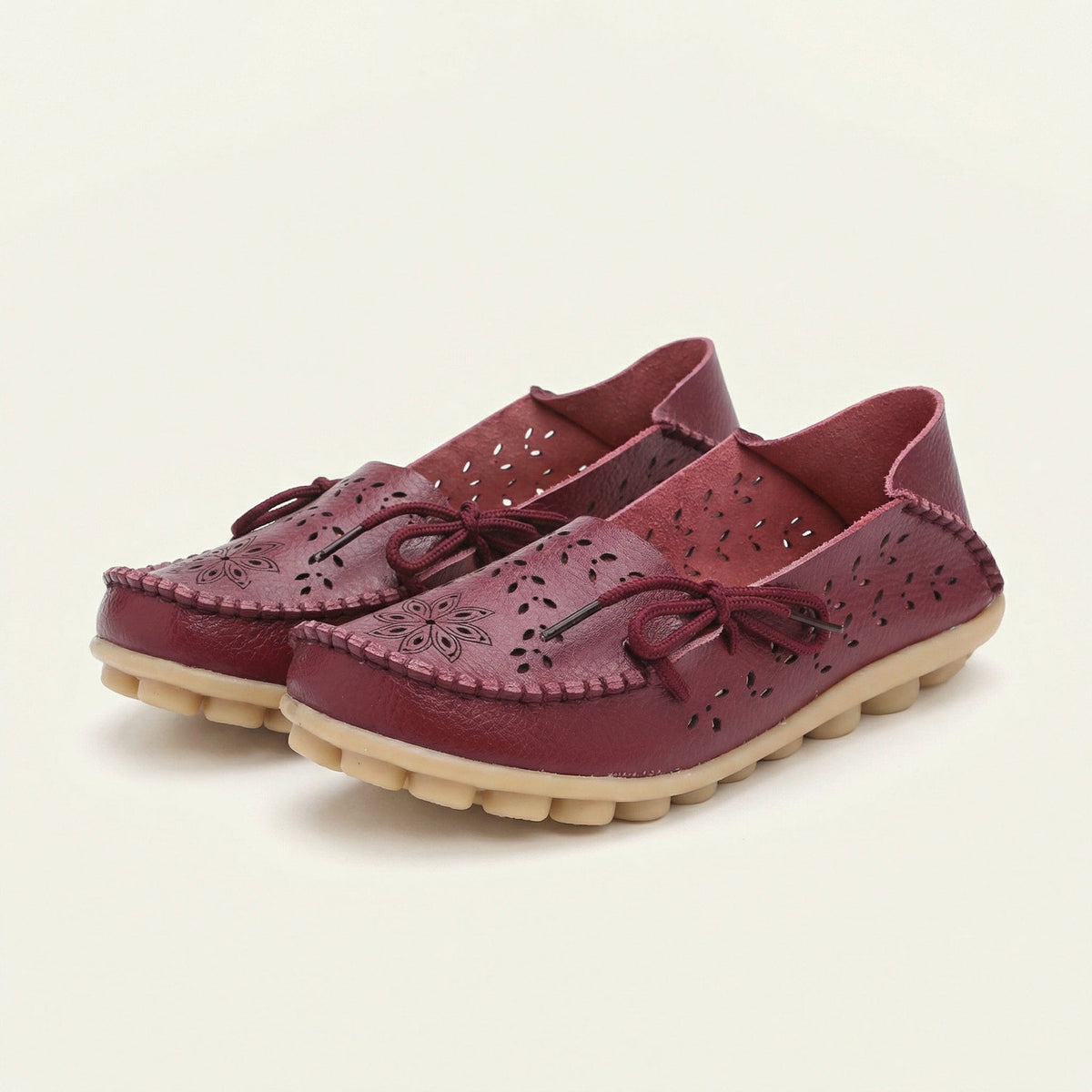 Women's Perforated Lace-Up Driving Loafer