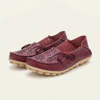 Women's Perforated Lace-Up Driving Loafer