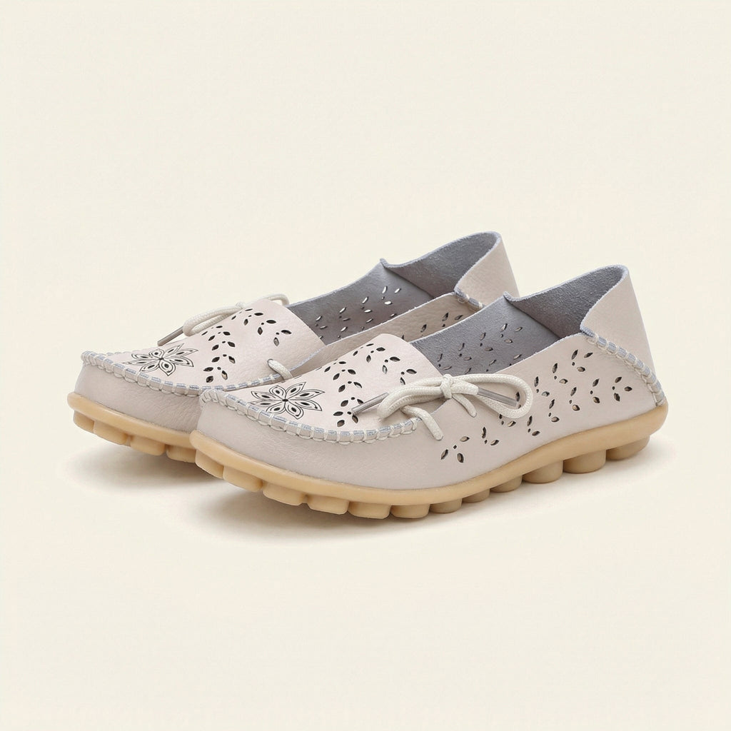 Women's Perforated Lace-Up Driving Loafer