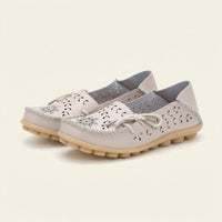 Women's Perforated Lace-Up Driving Loafer