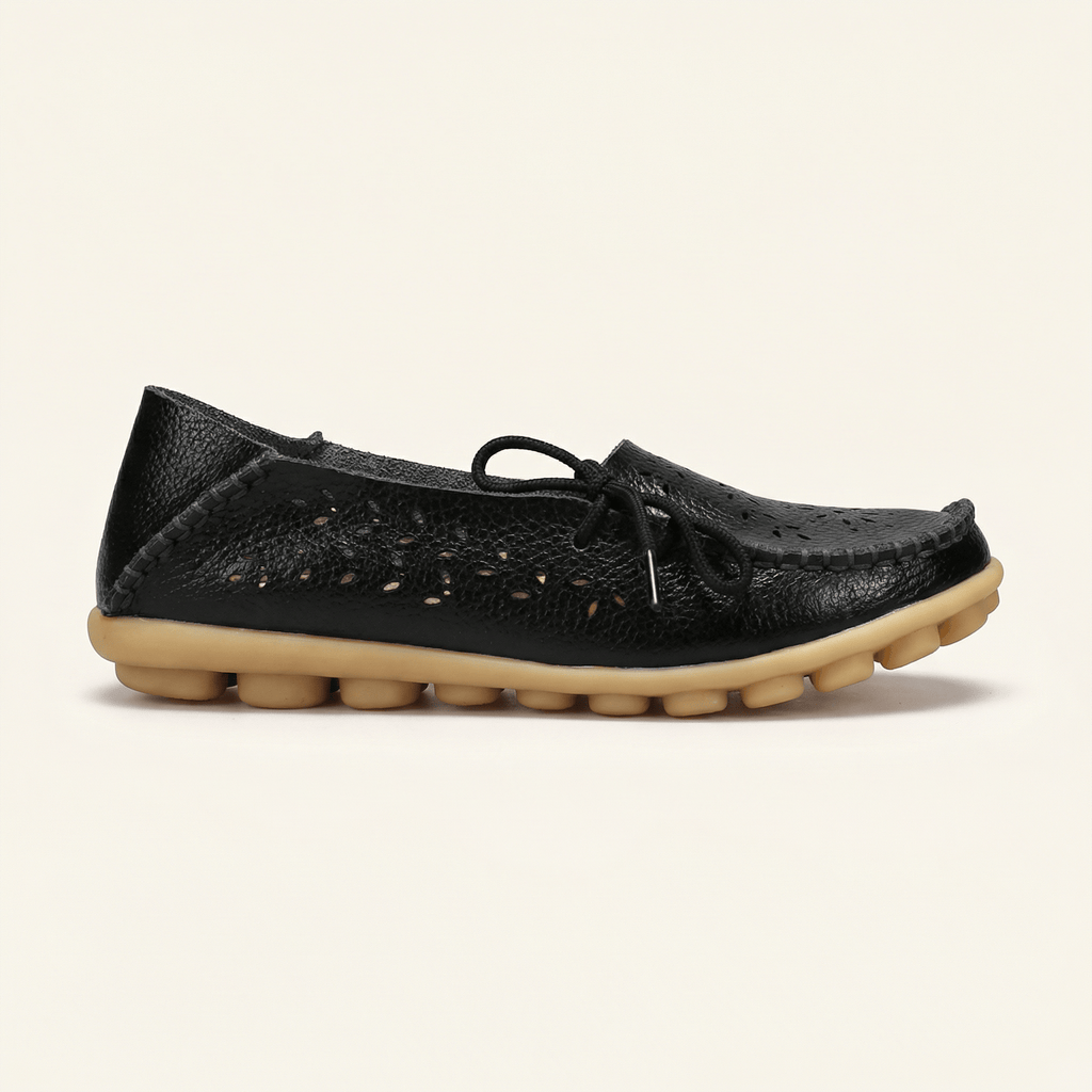 Women's Perforated Lace-Up Driving Loafer