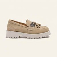 Women's Suede Platform Tassel Loafer
