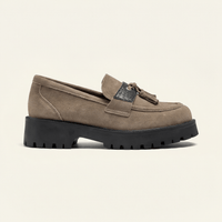 Women's Suede Platform Tassel Loafer