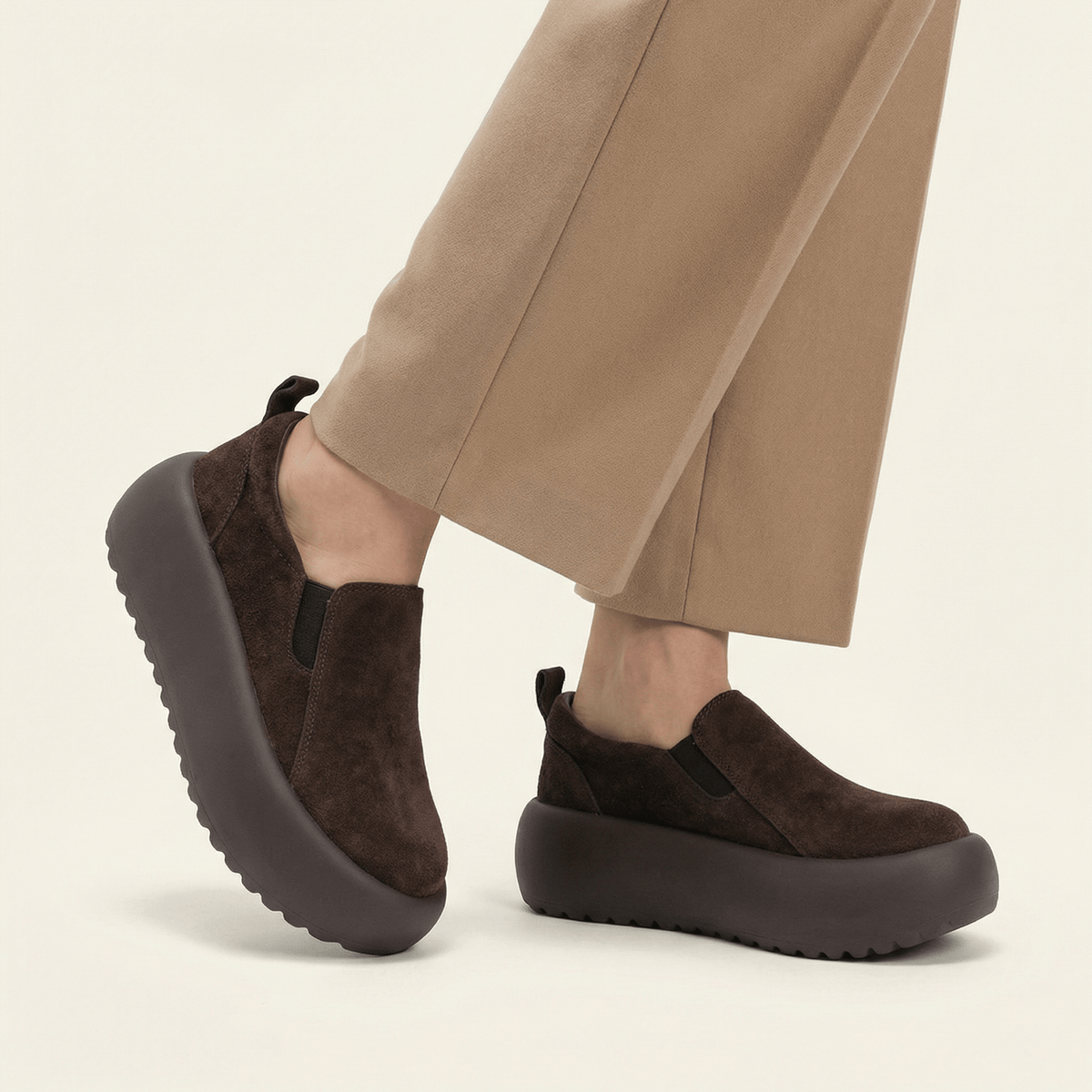 Women's Suede Platform Loafer