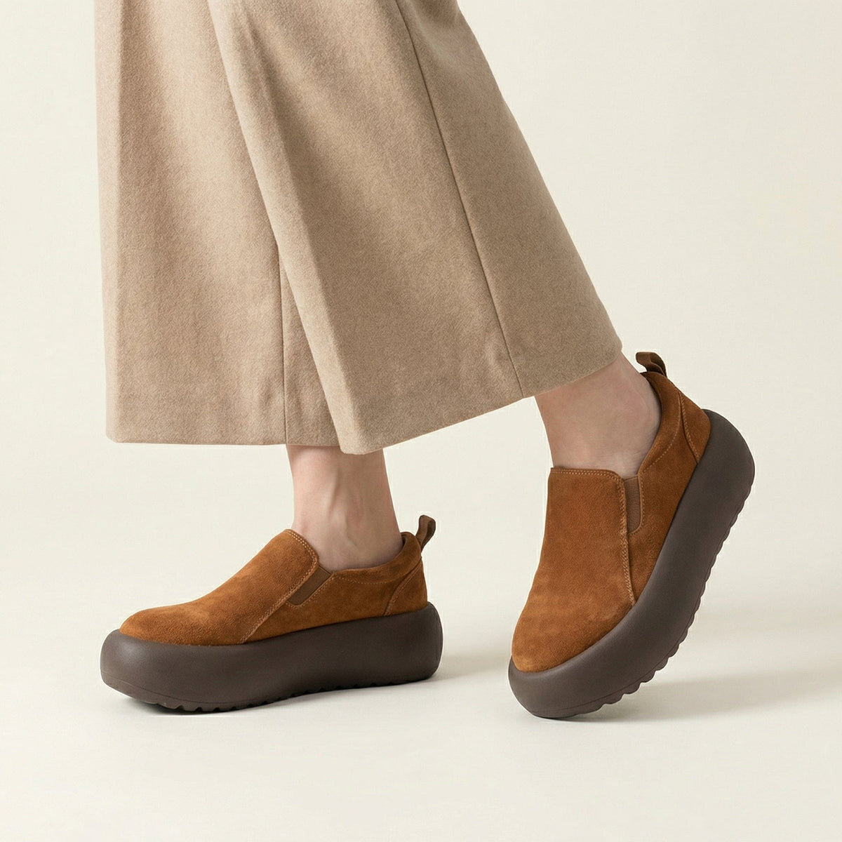 Women's Suede Platform Loafer