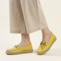 Women's Solid Leather Bit Loafer