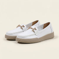 Women's Solid Leather Bit Loafer