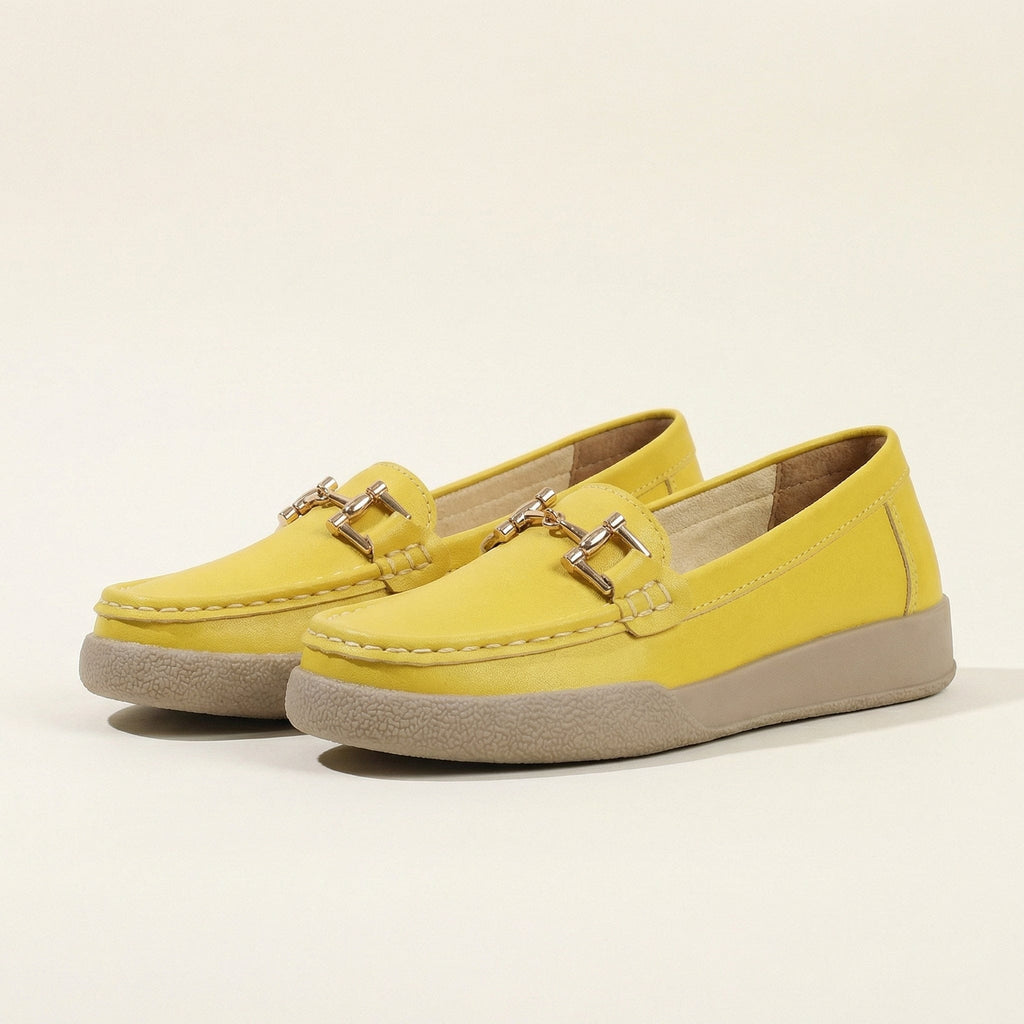 Women's Solid Leather Bit Loafer