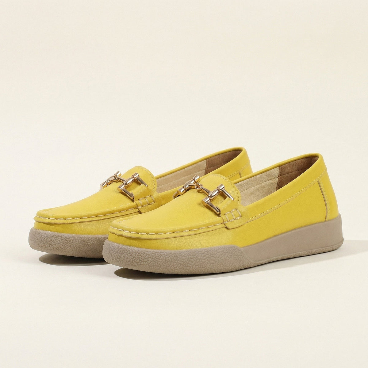 Women's Solid Leather Bit Loafer