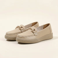 Women's Solid Leather Bit Loafer