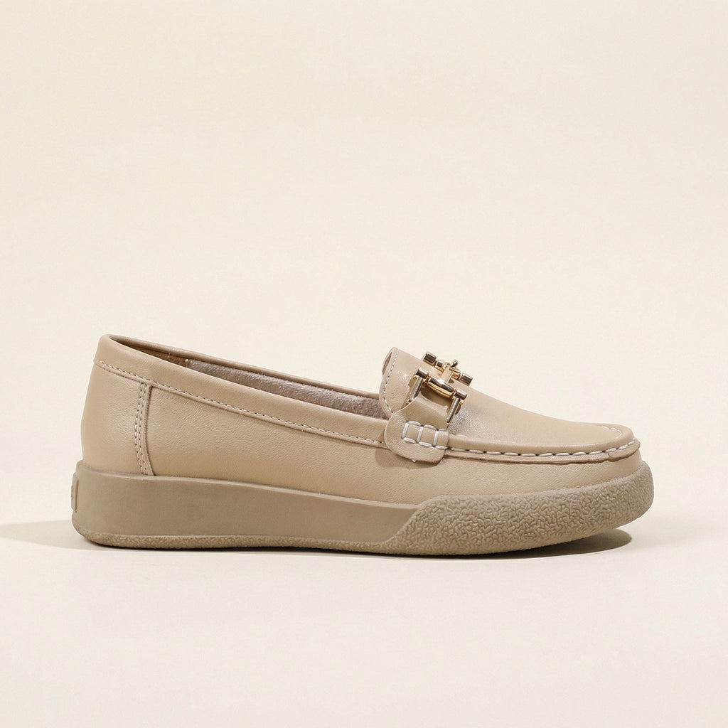 Women's Solid Leather Bit Loafer