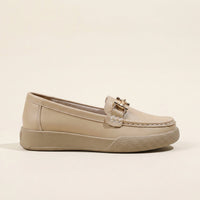 Women's Solid Leather Bit Loafer