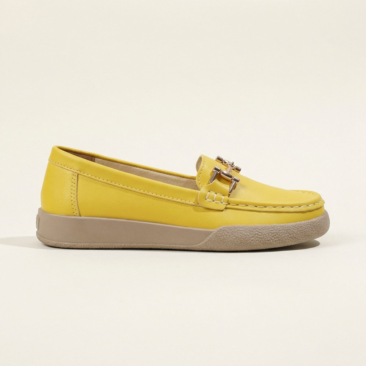 Women's Solid Leather Bit Loafer