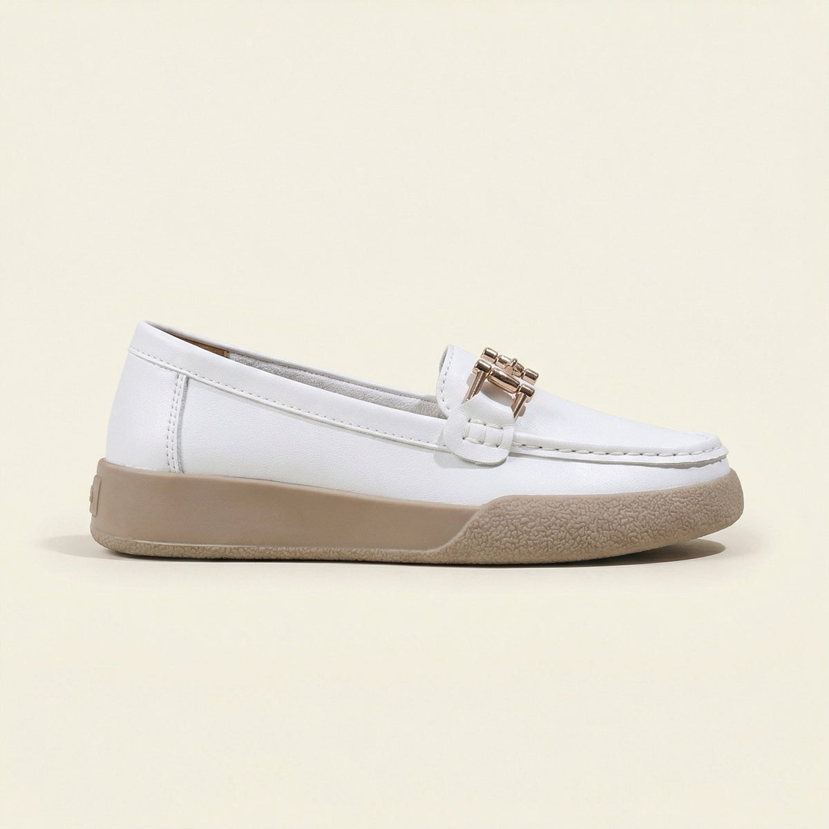 Women's Solid Leather Bit Loafer