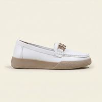 Women's Solid Leather Bit Loafer