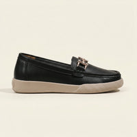 Women's Solid Leather Bit Loafer