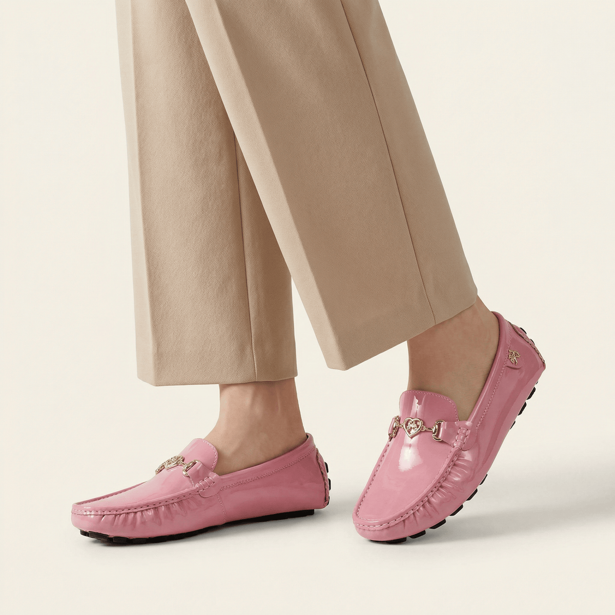 Women's Patent Gold Bit Loafer