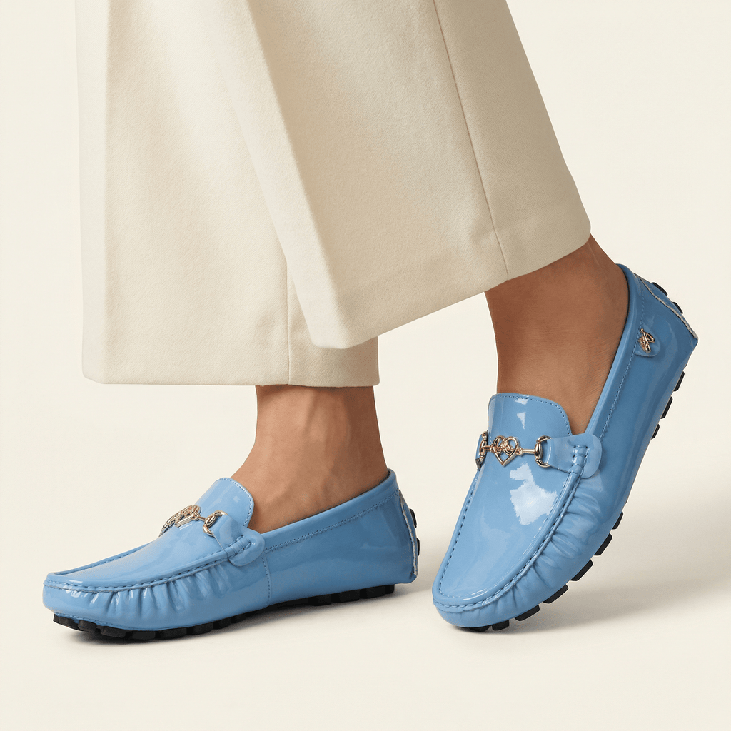 Women's Patent Gold Bit Loafer