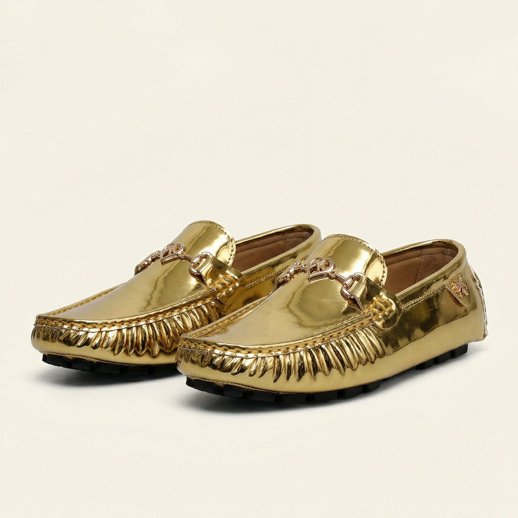 Women's Patent Gold Bit Loafer
