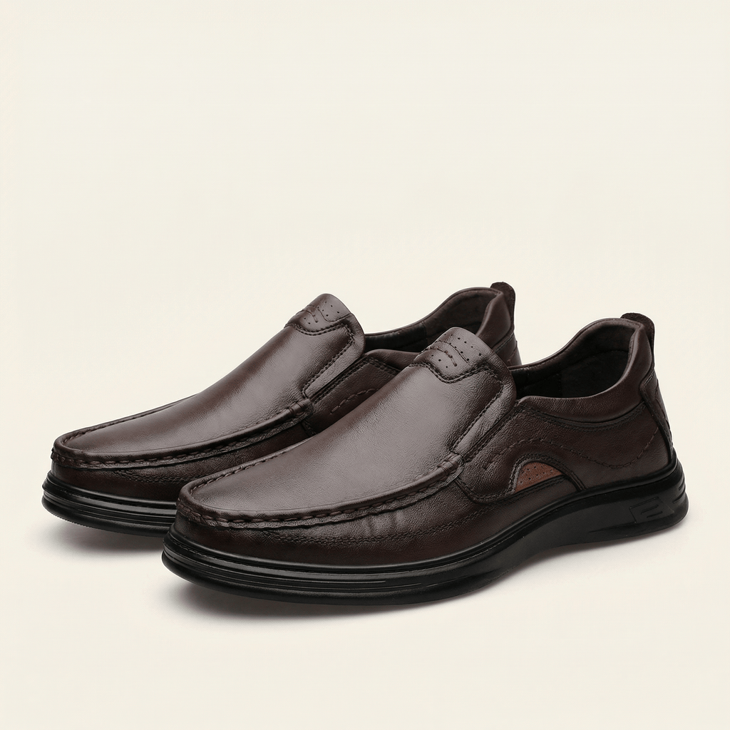 Men's Chunky-Sole Leather Comfort Loafer