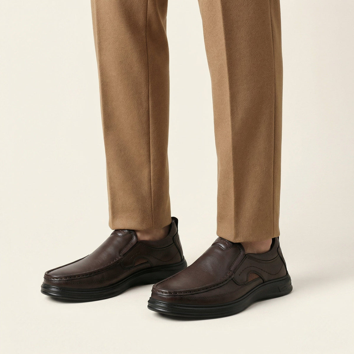 Men's Chunky-Sole Leather Comfort Loafer