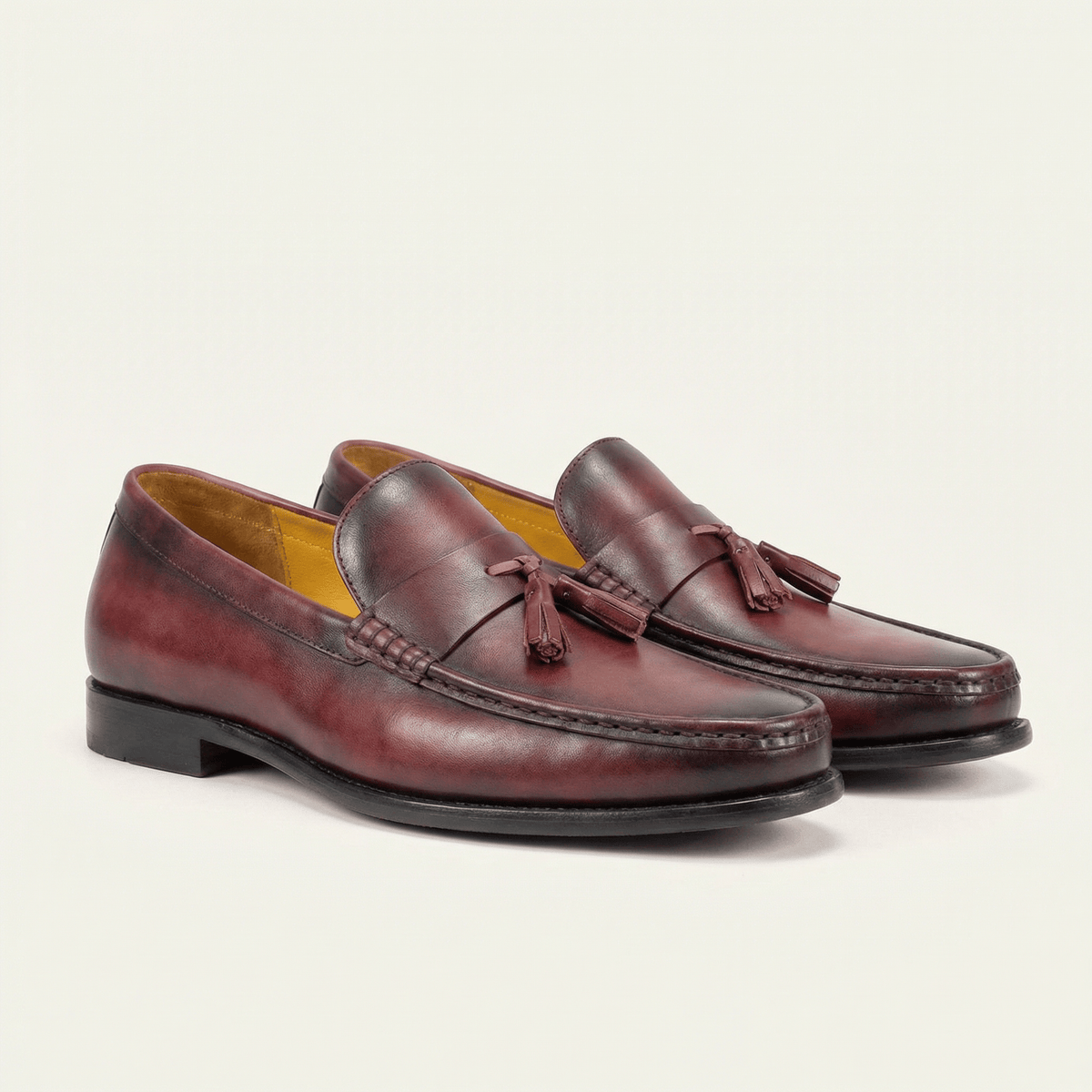 Smooth Leather Dress Tassel Loafer