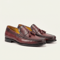 Smooth Leather Dress Tassel Loafer