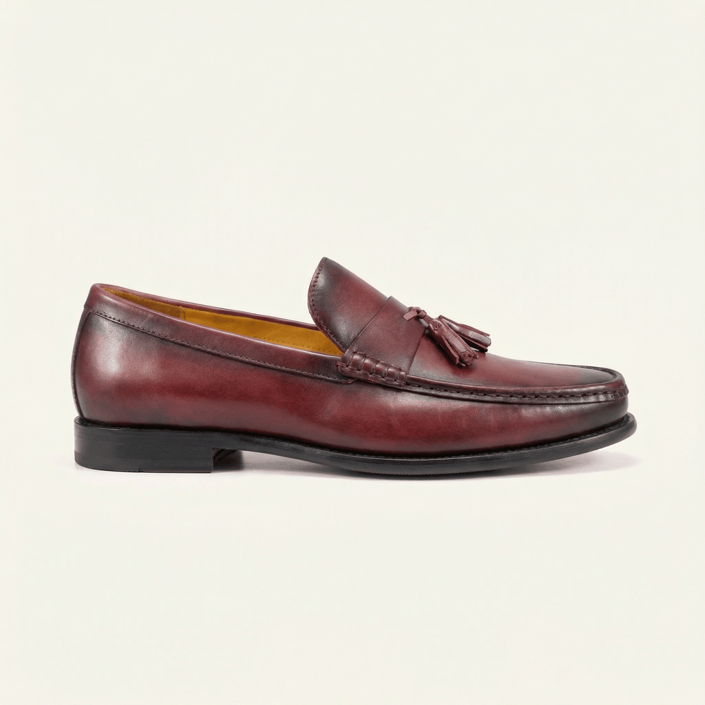Smooth Leather Dress Tassel Loafer