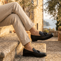 Smooth Leather Dress Tassel Loafer