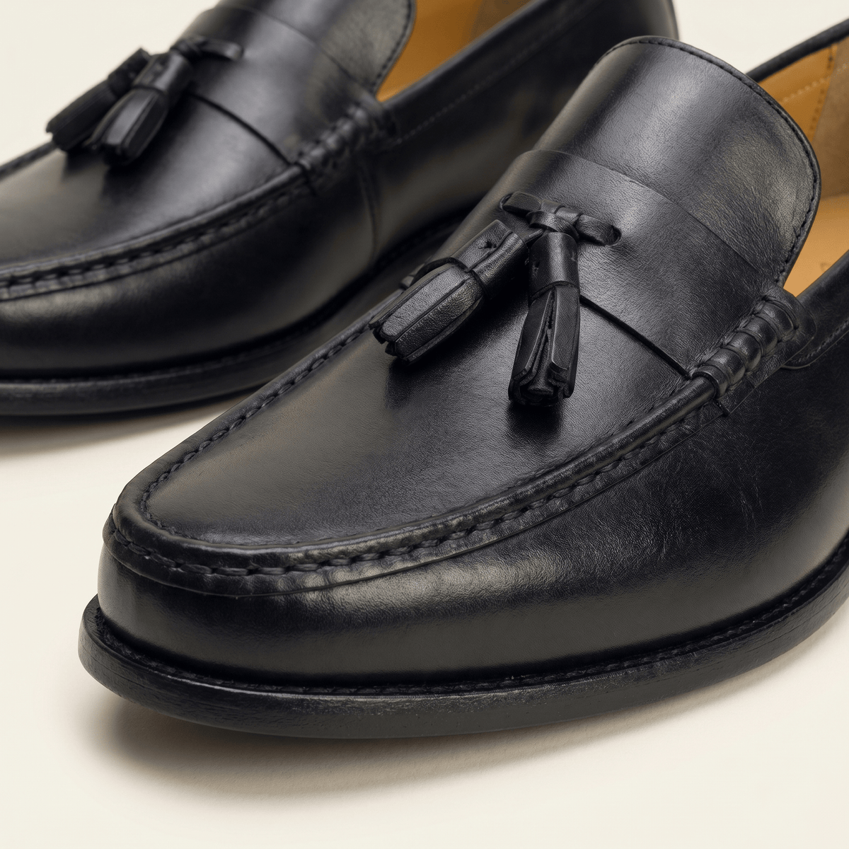 Smooth Leather Dress Tassel Loafer