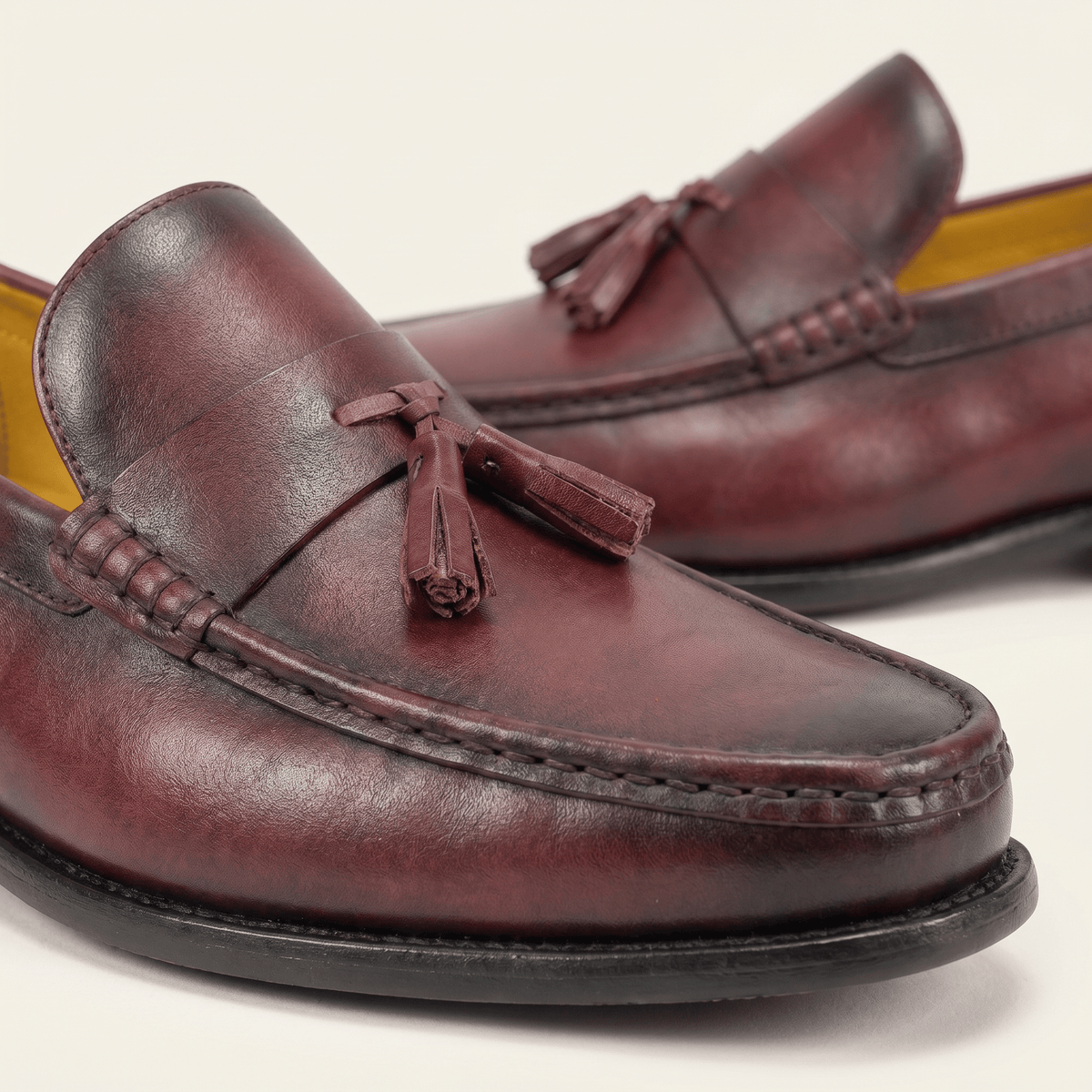 Smooth Leather Dress Tassel Loafer