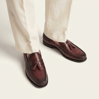 Smooth Leather Dress Tassel Loafer
