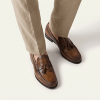 Smooth Leather Dress Tassel Loafer