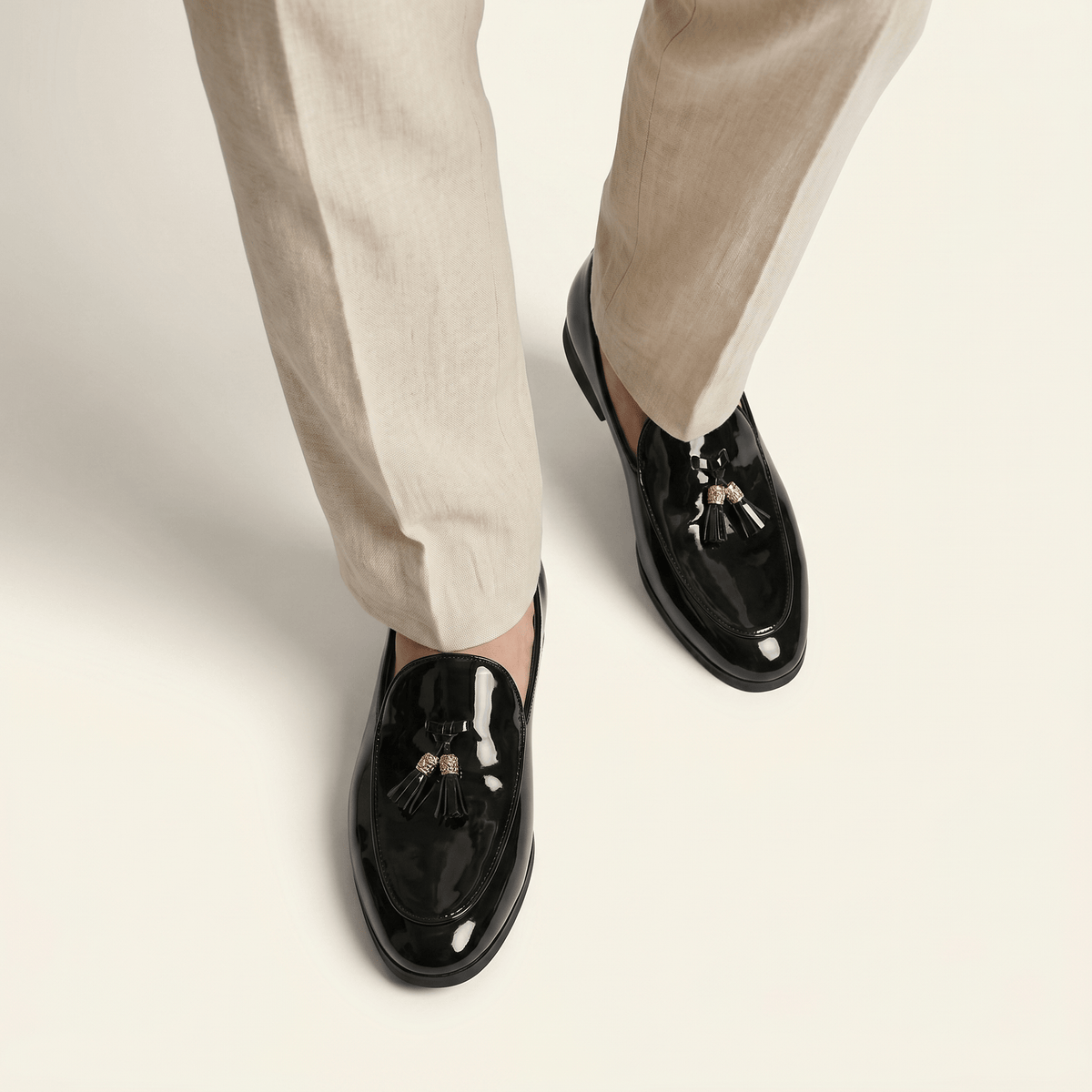 Patent Leather Dress Tassel Loafer
