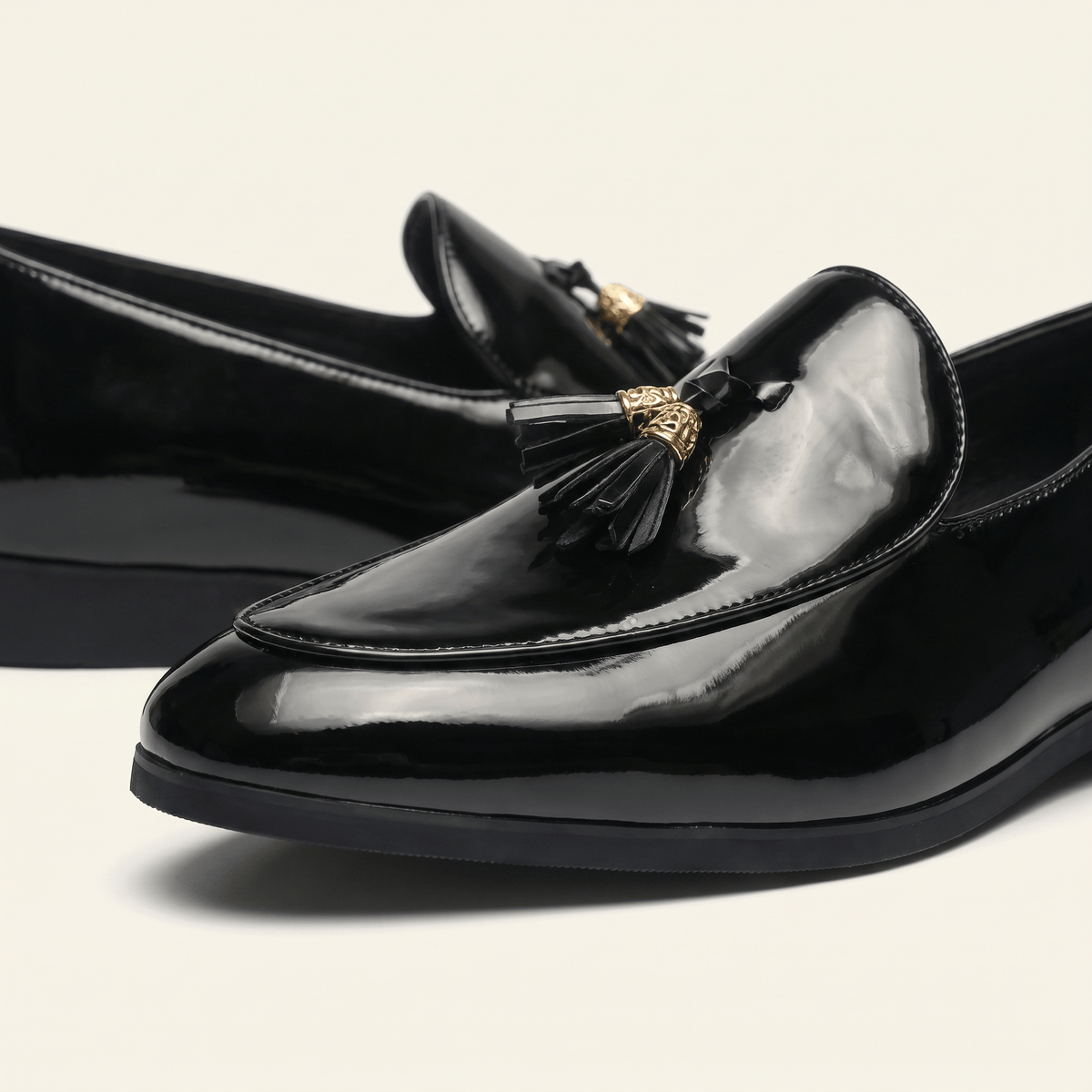 Patent Leather Dress Tassel Loafer