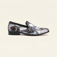 Gorilla Print Leather Dress Loafer