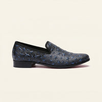 Men's Star-Embossed Leather Dress Loafer