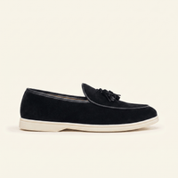 Men's White-Sole Suede Tassel Loafer