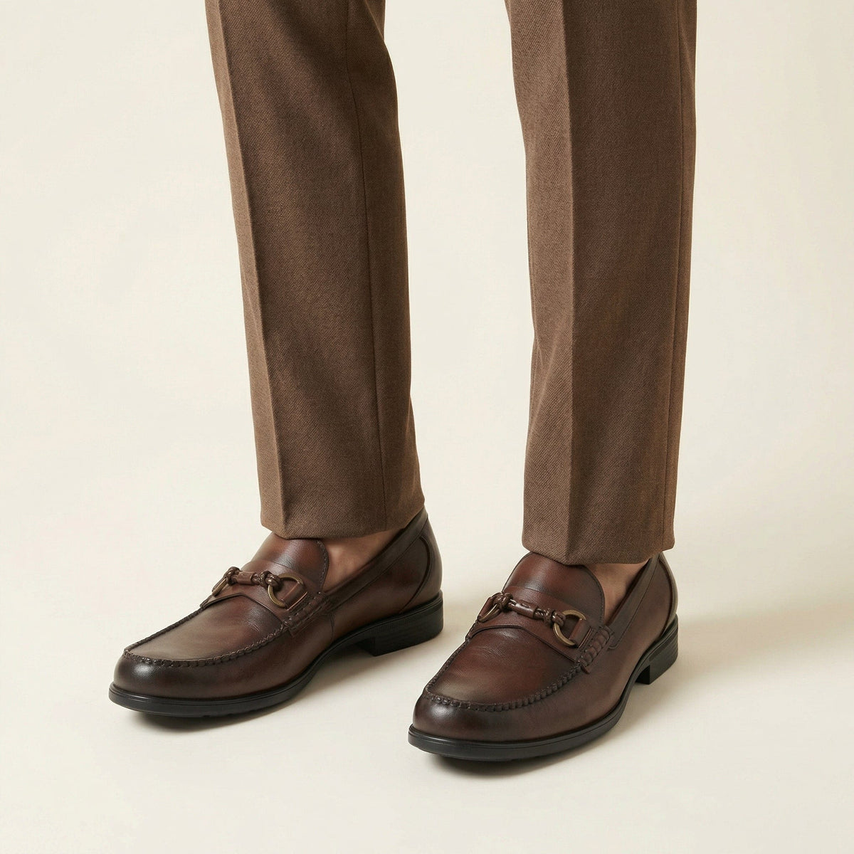 Men's Patina Leather Bit Loafer