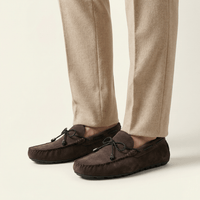 Men's Microsuede Lace-Up Loafer
