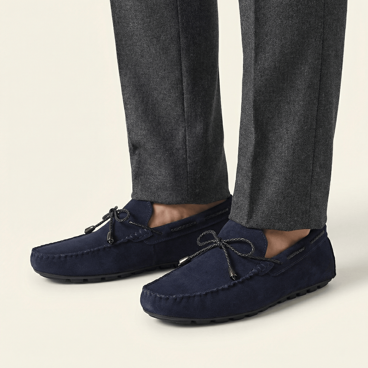 Men's Microsuede Lace-Up Loafer