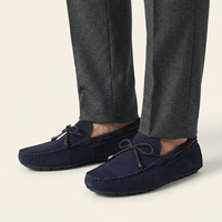 Men's Microsuede Lace-Up Loafer