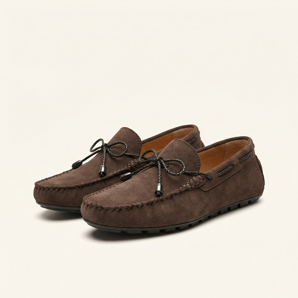 Men's Microsuede Lace-Up Loafer