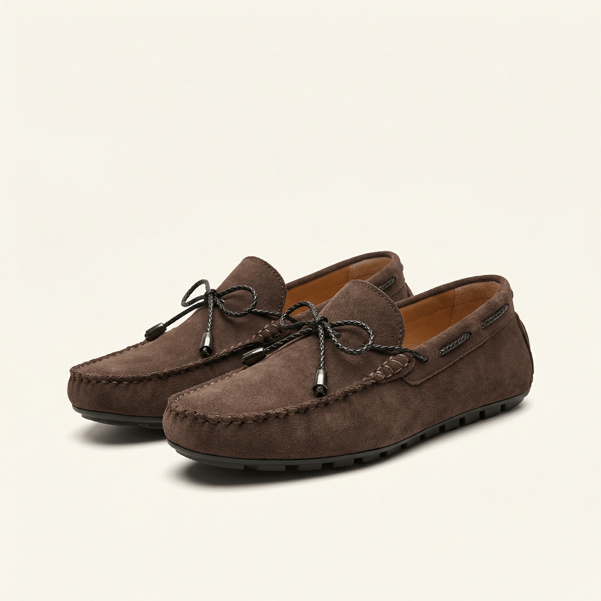 Men's Microsuede Lace-Up Loafer