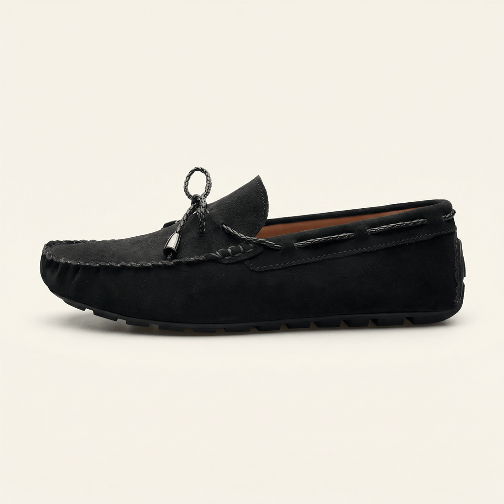 Men's Microsuede Lace-Up Loafer