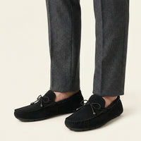 Men's Microsuede Lace-Up Loafer