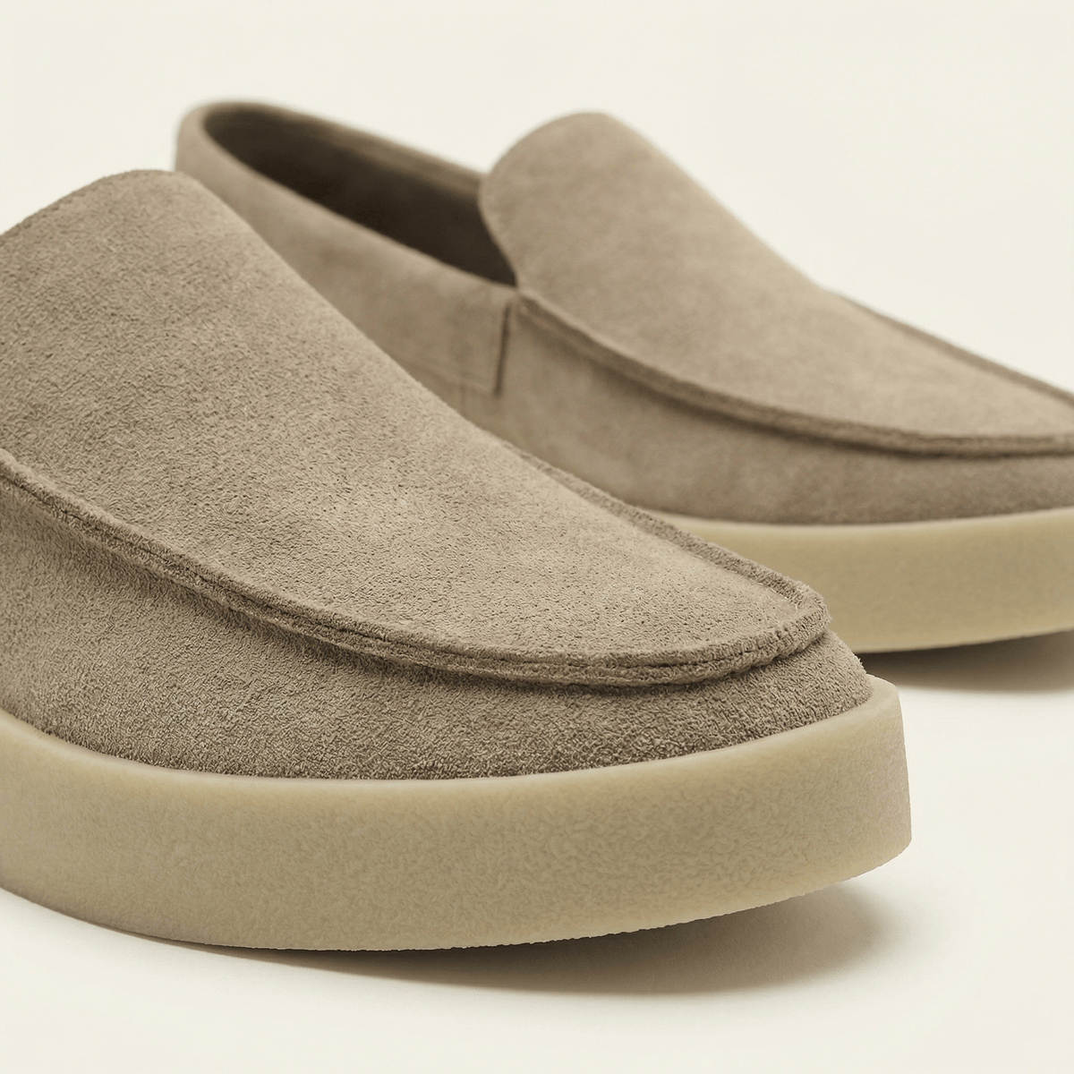 Men's Chunky-Sole Microsuede Loafer
