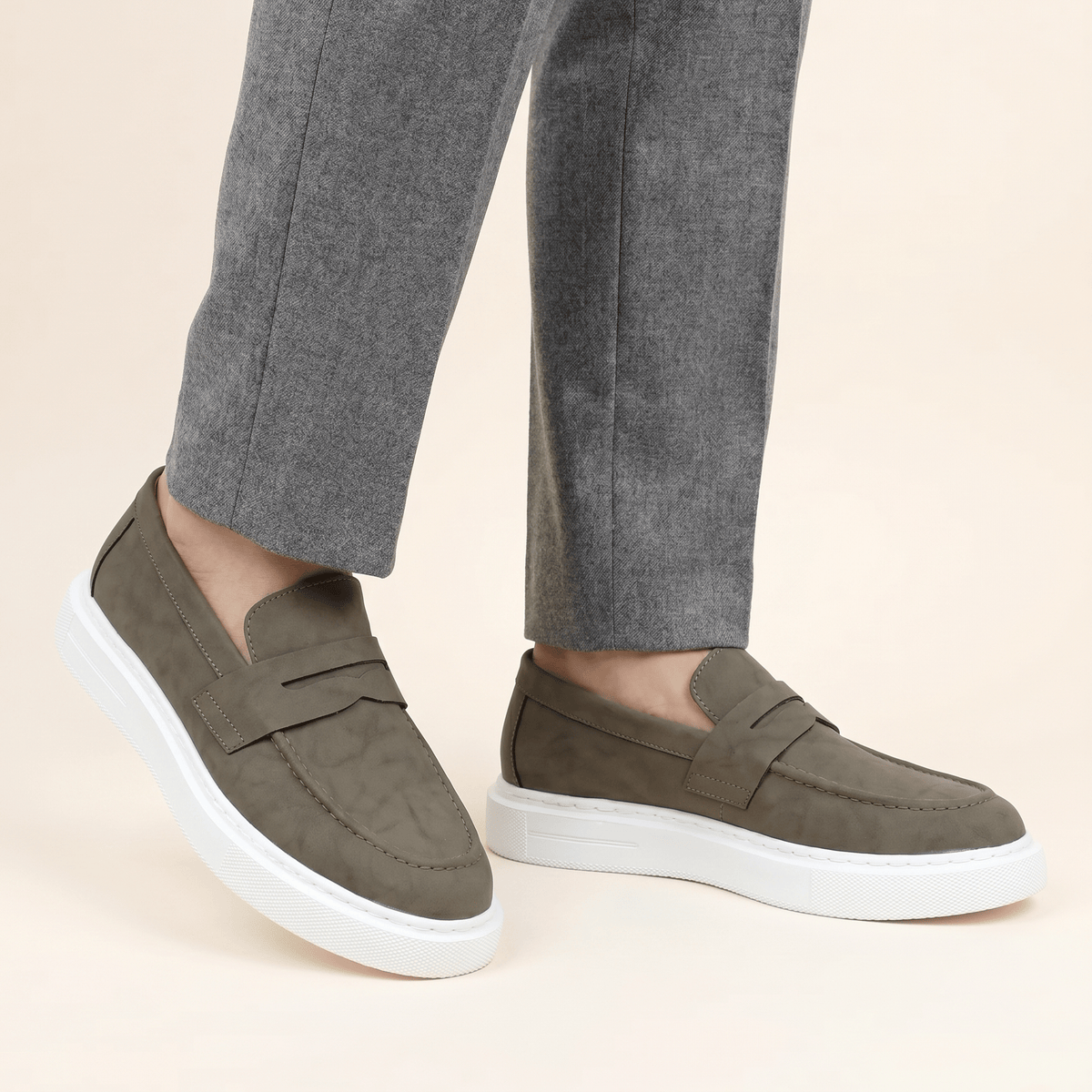 Men's Banded Wedge-Sole Loafer