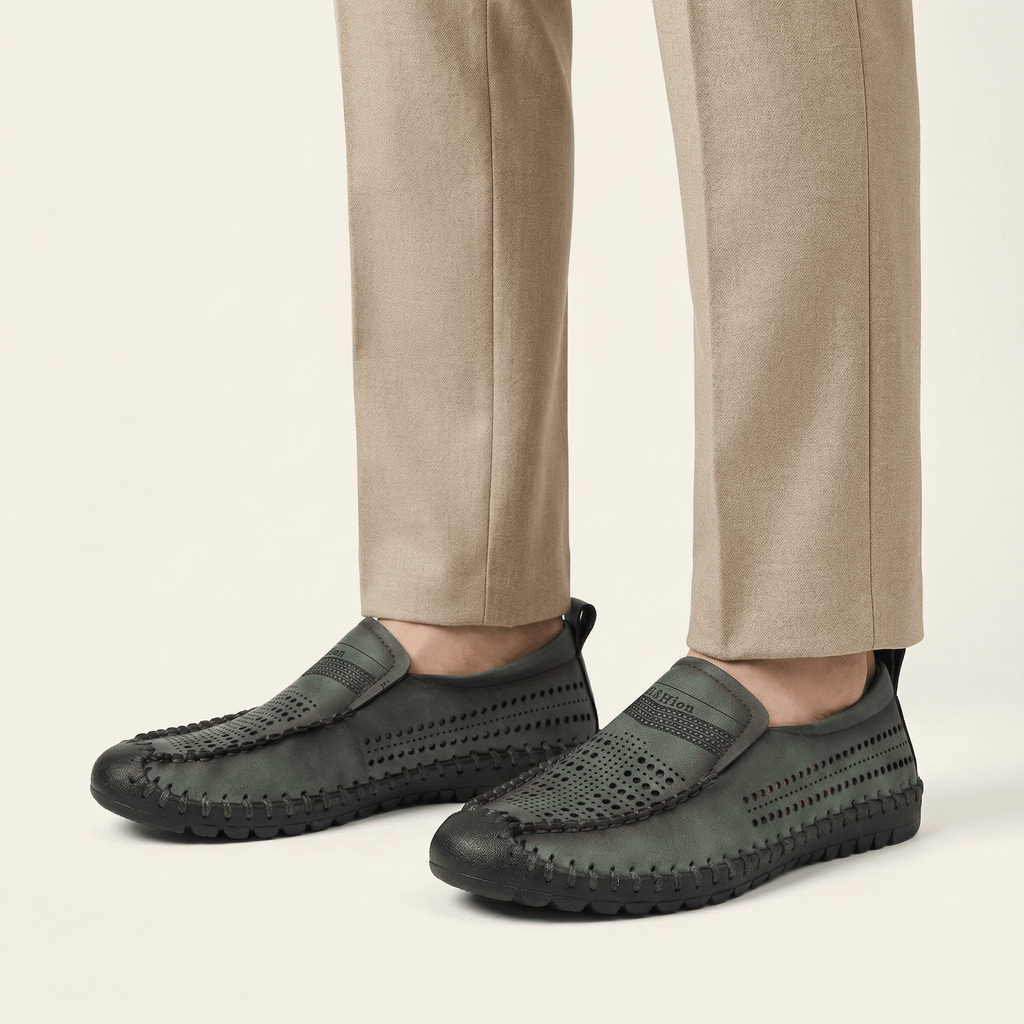 Men's Soft Perforated Leather Driving Loafer